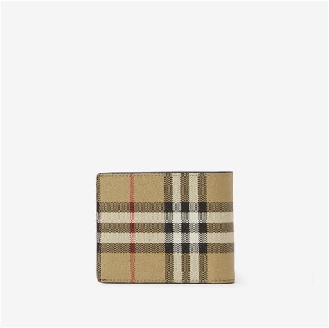 burberry check slim bifold wallet.